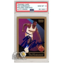 Tim Hardaway HOF 2022 1990 Skybox Autograph Rookie Card #95 PSA/DNA 10