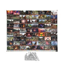 1996 Topps Dragon Heart Widevision Trading Cards Uncut Sheet Creased