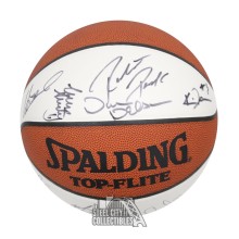 1997-1998 Dallas Mavericks Autographed Team Spalding Basketball - JSA LOA