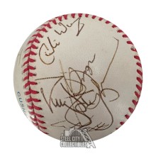 1998 New York Yankees Autographed Official American League Baseball - BAS LOA (Steinbrenner, Rivera)