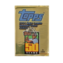 2001 Topps Series 1 Baseball Retail 15-Card Pack