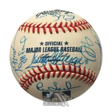 2001 Chicago Cubs Autographed Team Signed Official Baseball - PSA/DNA