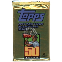 2001 Topps Series 1 Baseball Retail 10-Card Pack
