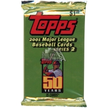 2001 Topps Series 2 Baseball Pre-Priced Retail 15-Card Pack
