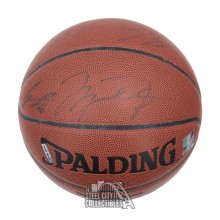 2002-2003 Washington Wizards Autographed Team Basketball with Michael Jordan - UDA