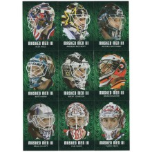 2010-11 In The Game Between The Pipes Masked Men III Emerald 50-Card Insert Set