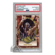 Mike Tyson 2010 Sport Kings Ringside Victorious Gold Autograph Card #83 PSA/DNA