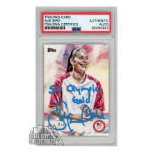 Sue Bird 2012 Topps US Olympic Team Autograph Basketball Card "5x Olympic Gold" #20 PSA/DNA (Light Blue)