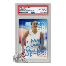 Sue Bird 2016 Topps US Olympic Team Autograph Basketball Card "4x WNBA Champ" #44 PSA/DNA (Light Blue)