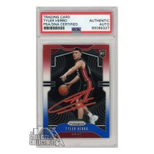 Tyler Herro 2019-20 Panini Prizm Red White Blue Autograph Rookie Card #259 PSA/DNA (Red)
