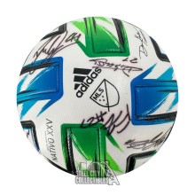 2020 Minnesota United FC Autographed Team Signed Match Used Adidas Soccer Ball - BAS/Fanatics LOA (24 Sigs)
