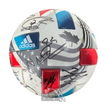 2021 Minnesota United FC Autographed Team Signed Match Used Adidas Soccer Ball - Fanatics LOA (29 Sigs)