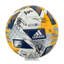 2021 Toronto FC Autographed Team Signed Match Used Adidas Soccer Ball - BAS/Fanatics LOA (35 Sigs)