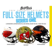 2024 Gold Rush Autographed Full-Size Football Helmet Series 1 4-Box Case 2024 Gold Rush Autographed Full-Size Football Helmet Series 1 4-Box Case