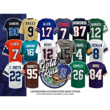 2026 Gold Rush Autographed Football Jersey Series 4 6-Box Case 10 Random Player Group Break #1 - Brett