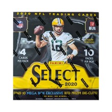 2020 Panini Select Football Mega Box - Red Prizm Die Cuts