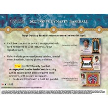 2022 Topps Dynasty Baseball Hobby Box