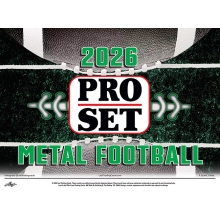 2026 Pro Set Metal Football Value 30-Pack Case