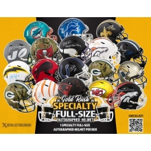 2026 Gold Rush Autographed Full-Size Football Helmet Specialty Edition 4-Box Case