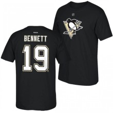 Beau Bennett Pittsburgh Penguins Black Reebok Name & Number T-Shirt