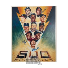 500 Home Run Club Autographed 11x14 Baseball Photo - JSA LOA (11 Sigs)