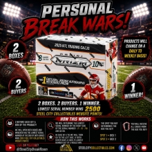 PERSONAL BREAK WARS (Please Read Description) 2025 Panini Prizm Football No Huddle Box Group Break #2 - Brett