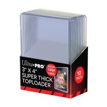 3x4 Ultra Pro Super Thick 120pt Toploaders Pack of 10
