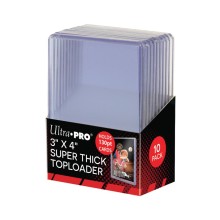 3x4 Ultra Pro Super Thick 130pt Toploaders Pack of 10