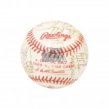1989 AL All-Star Team Autographed Official All-Star Game Baseball - BAS LOA (34 Autos)