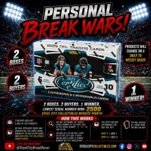 PERSONAL BREAK WARS (Please Read Description) 2025 Panini Certified Football Box Group Break #1 - Brett