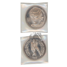 Mario Lemieux 1992 Conn Smythe Silver Coin 1 Troy Oz .999 Fine Silver