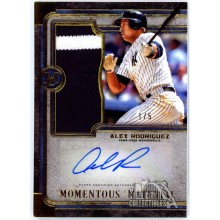 Alex Rodriguez 2019 Topps Museum Momentous Material Jumbo Patch Auto Card 1/5