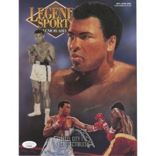 Muhammad Ali Autographed Legends Sports Magazine- JSA YY44205