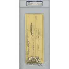 Hank Aaron Autographed C/O  Atlanta Braves Check- PSA/DNA