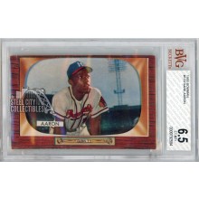 Hank Aaron 1955 Bowman Baseball Card #179 BVG 6.5