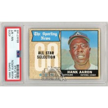 Hank Aaron 1968 Topps All Star Card #370 PSA 8 NM-MT