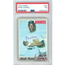 Hank Aaron 1970 Topps Card #500 PSA 7 NM