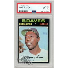 Hank Aaron 1971 Topps Card #400 PSA 6 EX-MT