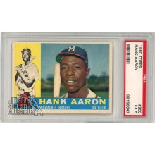 Hank Aaron 1960 Topps Card #300 PSA 5 EX