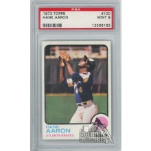 Hank Aaron 1973 Topps Card #100 PSA 9 Mint