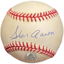 Hank Aaron Autographed Rawlings Baseball - JSA LOA YY74975
