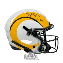 Aaron Donald 3x DPOY Autographed Los Angeles Lunar Eclipse Flex Authentic Full Size Football Helmet - BAS