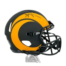Aaron Donald Autographed Los Angeles Eclipse Authentic Full Size Football Helmet - BAS