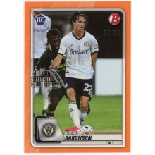 Brenden Aaronson 2020 Bowman MLS Orange Rookie Card #7 5/25