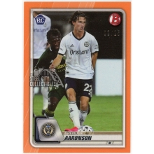 Brenden Aaronson 2020 Bowman MLS Orange Rookie Card #7 2/25