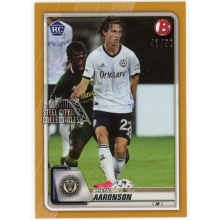 Brenden Aaronson 2020 Bowman MLS Gold Rookie Card #7 /50