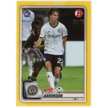 Brenden Aaronson 2020 Bowman MLS Yellow Rookie Card #7 /75