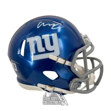 Abdul Carter Autographed New York Giants Speed Mini Football Helmet - BAS