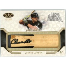 Jose Abreu 2018 Topps Tier One Limited Lumber Bat Barrel Card #T1LL-JAB 1/1