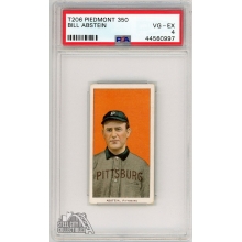 Bill Abstein 1909-11 T206 Piedmont 350 Card PSA 4